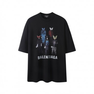 발렌시아가 남성 라운드 반팔 티셔츠 - Balenciaga Mens Round Tshirt 