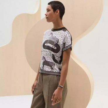 에르메스 여성 크루넥 반팔티 - Hermes Womens Round Tshirt 
