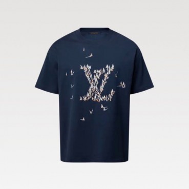 루이비통 남성 라운드 반팔 티셔츠 - Louis vuitton Mens Round Tshirt 