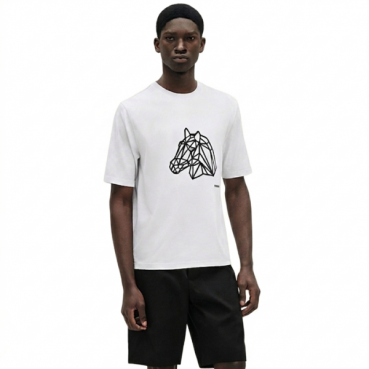 에르메스 남성 라운드 반팔티 - Hermes Mens Round Tshirt 
