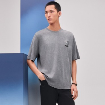 에르메스 남성 라운드 반팔티 - Hermes Mens Round Tshirt 