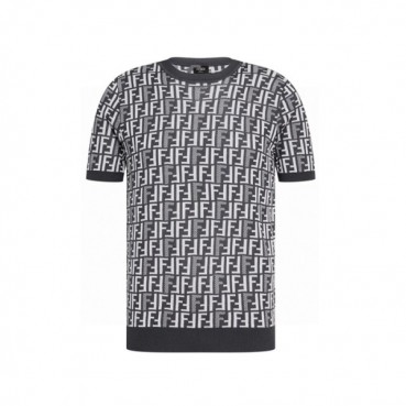 펜디 남성 라운드 반팔 티셔츠 - Fendi Mens Round Tshirt 