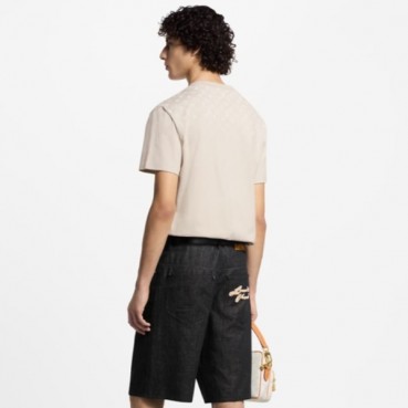 루이비통 남성 라운드 반팔 티셔츠 - Louis vuitton Mens Round Tshirt 