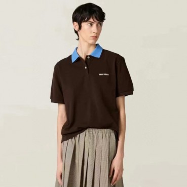 미우미우 남성 폴로 반팔 티셔츠 - Miumiu Mens Polo Tshirt 