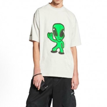 발렌시아가 남성 라운드 반팔 티셔츠 - Balenciaga Mens Round Tshirt 