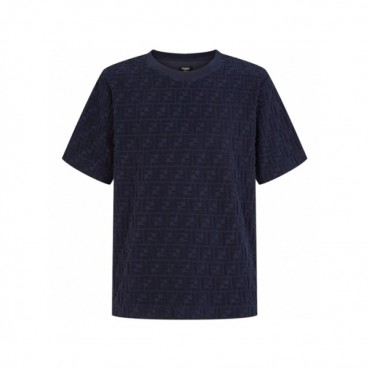 펜디 남성 라운드 반팔 티셔츠 - Fendi Mens Round Tshirt 