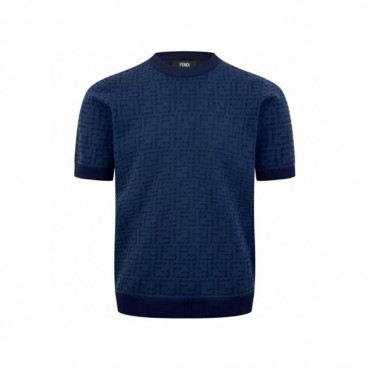 펜디 남성 라운드 반팔 티셔츠 - Fendi Mens Round Tshirt 