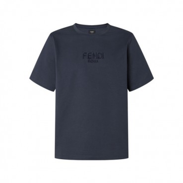 펜디 남성 라운드 반팔 티셔츠 - Fendi Mens Round Tshirt 