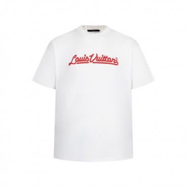 루이비통 남성 라운드 반팔 티셔츠 - Louis vuitton Mens Round Tshirt 