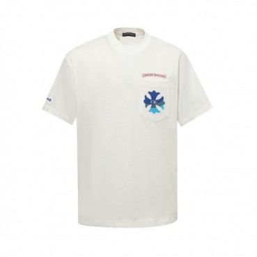 크롬하츠 남성 라운드 반팔티 - Chrom Hearts Mens Round Tshirt 