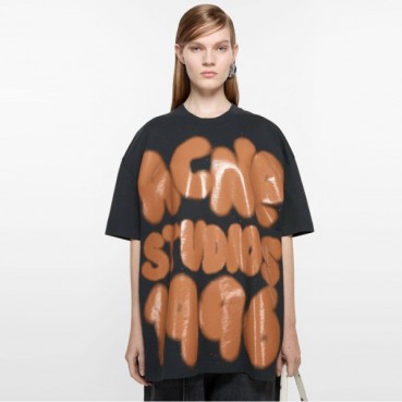아크네 여성 크루넥 반팔티 - Acne Womens Round Tshirt 