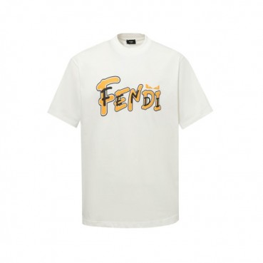 펜디 남성 라운드 반팔 티셔츠 - Fendi Mens Round Tshirt 