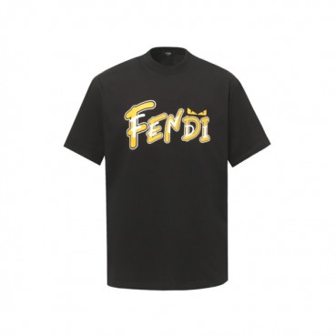 펜디 남성 라운드 반팔 티셔츠 - Fendi Mens Round Tshirt 