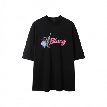 발렌시아가 남성 라운드 반팔 티셔츠 - Balenciaga Mens Round Tshirt 