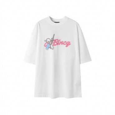 발렌시아가 남성 라운드 반팔 티셔츠 - Balenciaga Mens Round Tshirt 
