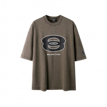 발렌시아가 남성 라운드 반팔 티셔츠 - Balenciaga Mens Round Tshirt 