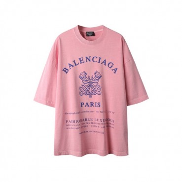 발렌시아가 남성 라운드 반팔 티셔츠 - Balenciaga Mens Round Tshirt 