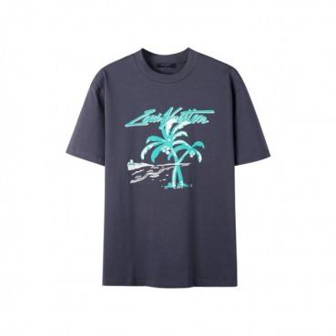 루이비통 남성 라운드 반팔 티셔츠 - Louis vuitton Mens Round Tshirt 