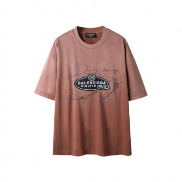 발렌시아가 남성 라운드 반팔 티셔츠 - Balenciaga Mens Round Tshirt 