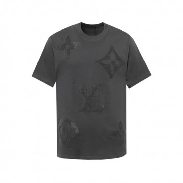 루이비통 남성 라운드 반팔 티셔츠 - Louis vuitton Mens Round Tshirt 
