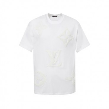 루이비통 남성 라운드 반팔 티셔츠 - Louis vuitton Mens Round Tshirt 