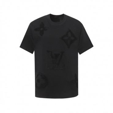 루이비통 남성 라운드 반팔 티셔츠 - Louis vuitton Mens Round Tshirt 