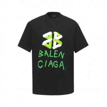 발렌시아가 남성 라운드 반팔 티셔츠 - Balenciaga Mens Round Tshirt 