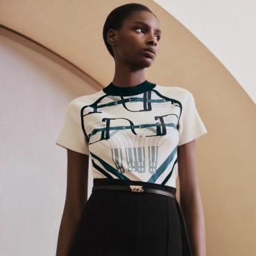 에르메스 여성 크루넥 반팔티 - Hermes Womens Round Tshirt 