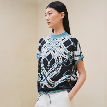 에르메스 여성 크루넥 반팔티 - Hermes Womens Round Tshirt 