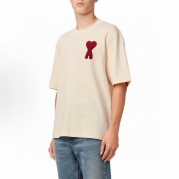 아미 남성 라운드 반팔티 - Ami Mens Round Tshirt 