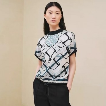에르메스 여성 크루넥 반팔티 - Hermes Womens Round Tshirt 