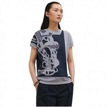 에르메스 여성 크루넥 반팔티 - Hermes Womens Round Tshirt 