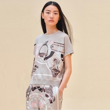 에르메스 여성 크루넥 반팔티 - Hermes Womens Round Tshirt 