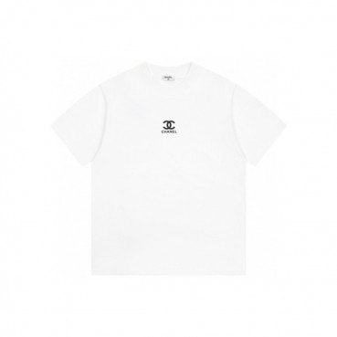샤넬 남/녀 라운드 반팔티 - Chanel Unisex Round Tshirt 