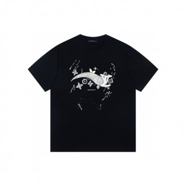 루이비통 남성 라운드 반팔 티셔츠 - Louis vuitton Mens Round Tshirt 