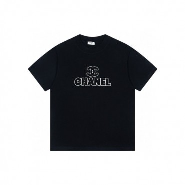 샤넬 남/녀 라운드 반팔티 - Chanel Unisex Round Tshirt 