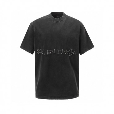 발렌시아가 남성 라운드 반팔 티셔츠 - Balenciaga Mens Round Tshirt 