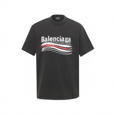 발렌시아가 남성 라운드 반팔 티셔츠 - Balenciaga Mens Round Tshirt 