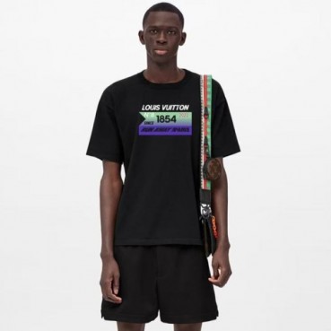 루이비통 남성 라운드 반팔 티셔츠 - Louis vuitton Mens Round Tshirt 