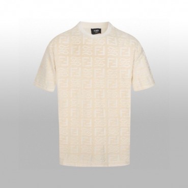 펜디 남성 라운드 반팔 티셔츠 - Fendi Mens Round Tshirt 