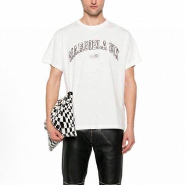 메종 마르지엘라 남성 라운드 반팔 티셔츠 - Maison Margiela Mens Round Tshirt 