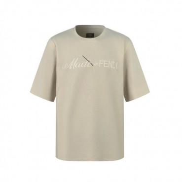 펜디 남성 라운드 반팔 티셔츠 - Fendi Mens Round Tshirt 