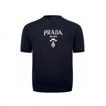 프라다 남성 라운드 반팔티 - Prada Mens Round Tshirt 