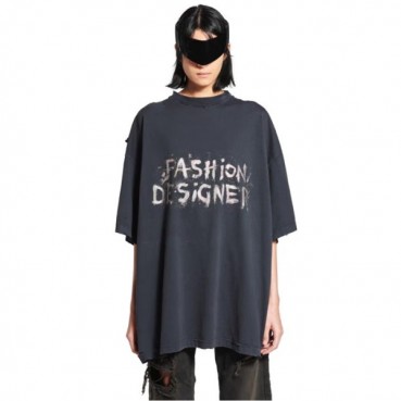 발렌시아가 남성 라운드 반팔 티셔츠 - Balenciaga Mens Round Tshirt 
