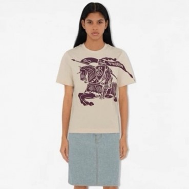 버버리 여성 라운드 반팔티 -  Burberry Womens Round Tshirts 