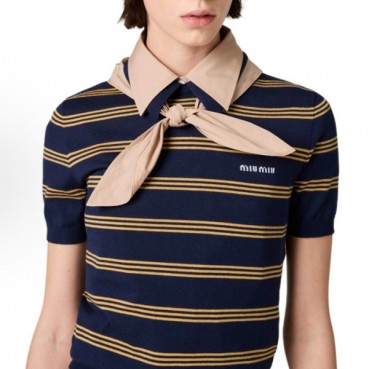 미우미우 여성 반팔 티셔츠 - Miumiu Womens Polo Tshirt 