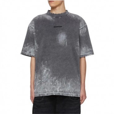 발렌시아가 남성 라운드 반팔 티셔츠 - Balenciaga Mens Round Tshirt 