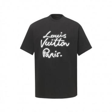 루이비통 남성 라운드 반팔 티셔츠 - Louis vuitton Mens Round Tshirt 