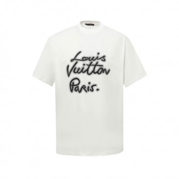 루이비통 남성 라운드 반팔 티셔츠 - Louis vuitton Mens Round Tshirt 