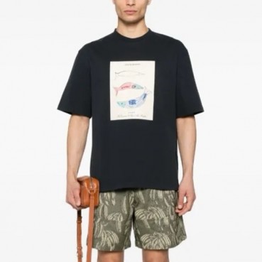 자크뮈스 남성 라운드 반팔티 - Jacquemus Mens Round Tshirt 